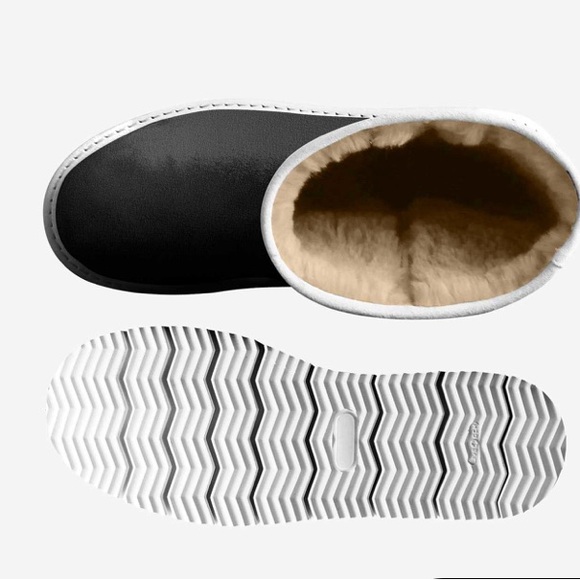 Statuesk Black and White Winter Boots - Picture 3 of 6